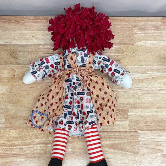 22” Vintage Rag Doll Handmade Raggedy Ann From 1999 - Picture 7 of 9